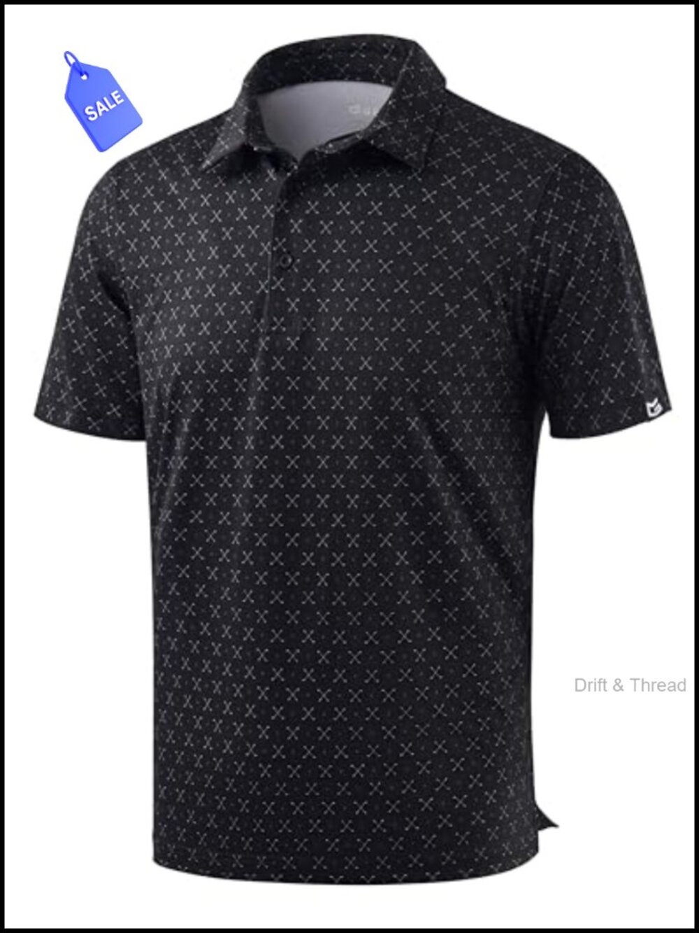 Men's Golf Polo Shirt Short Sleeve Print Performance